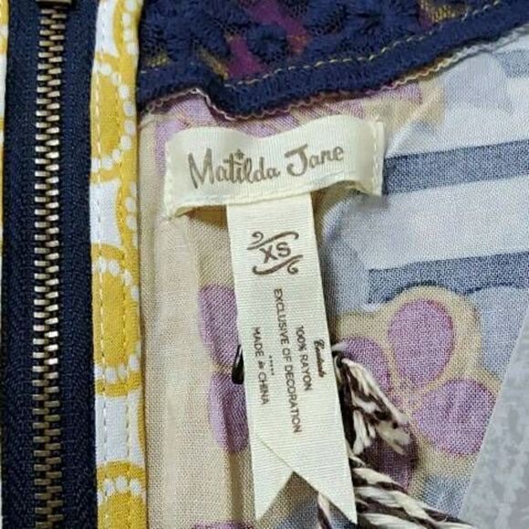 Matilda Jane Once Upon A Time Golden Key Dress Women's Size XS NWT - Picture 8 of 9